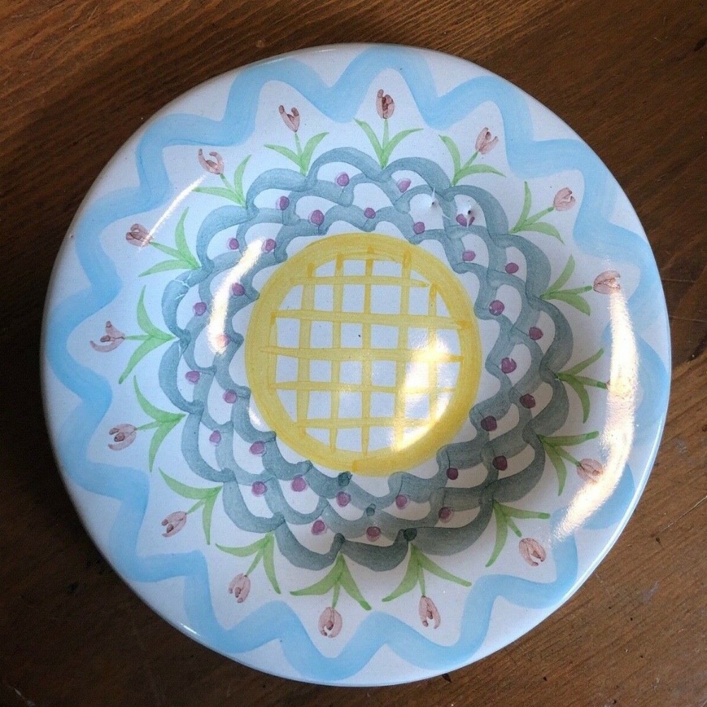 Vintage Victoria & Richard King Ferry Plate, 9", MacKenzie Childs